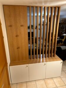 Meuble d'entrée avec Claustra