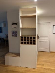 Meuble entrée avec casier à vins